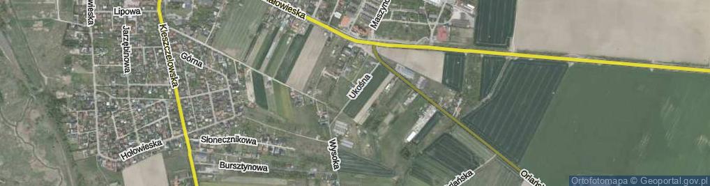 Zdjęcie satelitarne Ukośna ul.